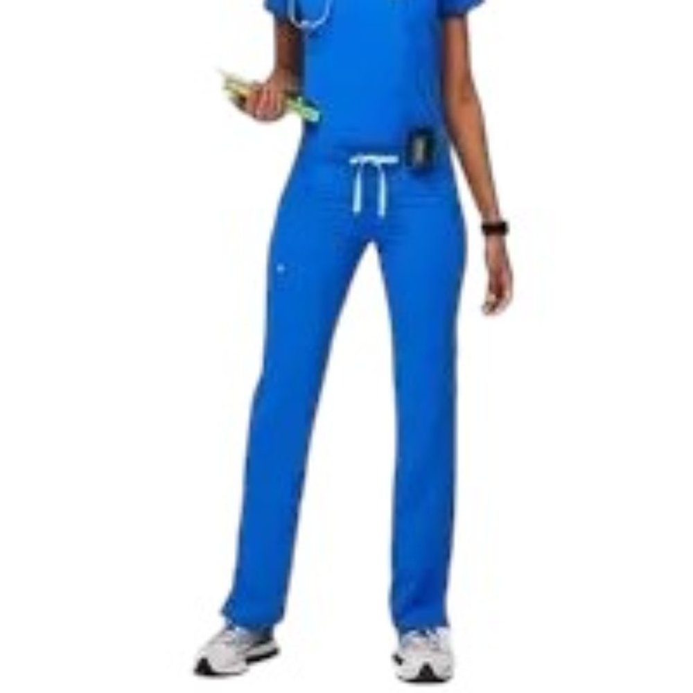 FIGS Kade Cargo Scrub Pants in Royal Blue SZ S